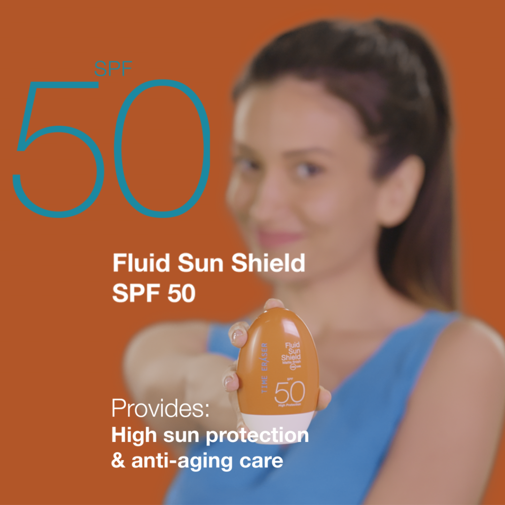 Fluid Sun Shield SPF 50 - Provides: High sun protection & anti-aging care